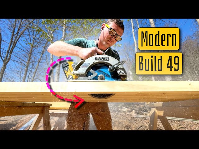 Modern Home Build | 49 of 50 | sealed crawl space, door hardware, rain chain, kitchen sink install