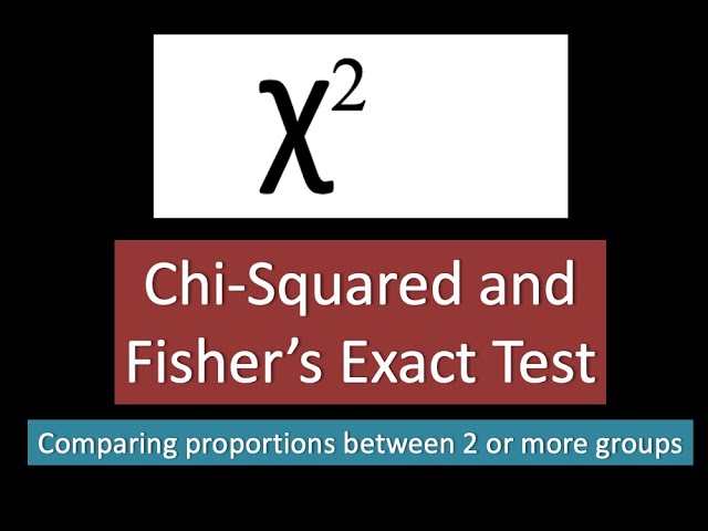 (19H) Chi-Squared and Fisher's Exact Test. Definitions and Examples in Excel