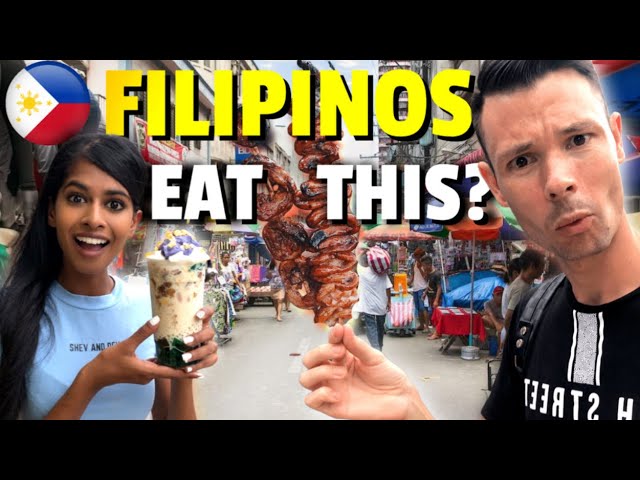 Trying FILIPINO STREET FOOD for the FIRST TIME! 🇵🇭 We did NOT expect this in Coron Palawan!