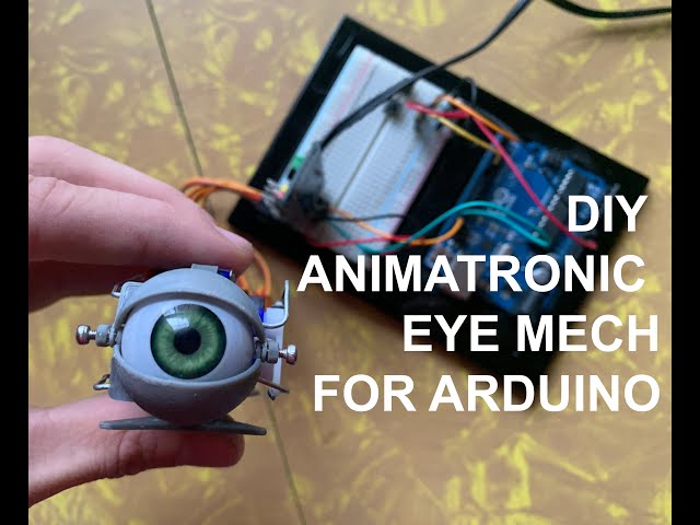 Animatronic Eyeball DIY Kit Basic Instructions | Animatronic Eye Mechanism for Arduino