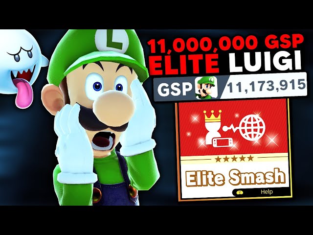 This is what an 11,000,000 GSP Luigi looks like in Elite Smash