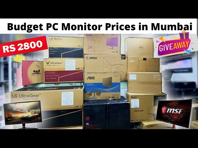 Budget PC Monitors Prices in Mumbai | Green Apple Compunet | GPU GIVEAWAY 🔥
