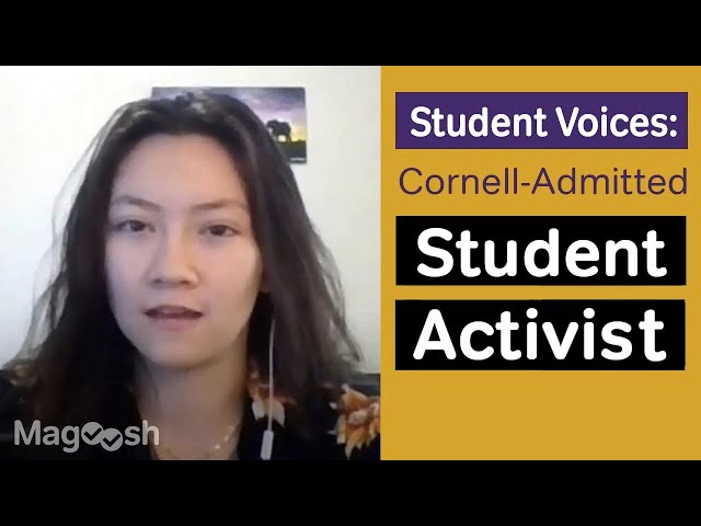 7 questions with a Cornell-admitted student activist: The Student Voices Series