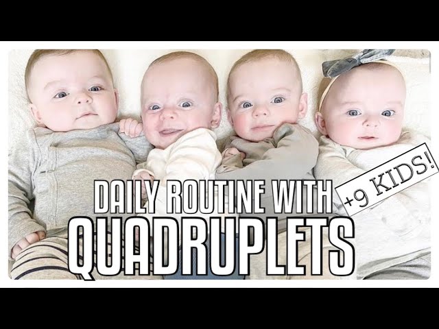 DAILY ROUTINE FOR LARGE FAMILY OF 11 WITH QUADRUPLETS! | TFYV #75