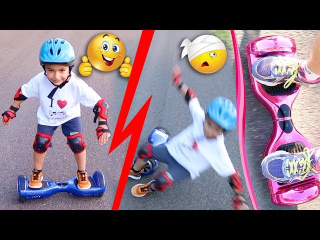 VLOG - FIRST TIME IN hoverboard Swan and Mom - Beware Falls! 🤕