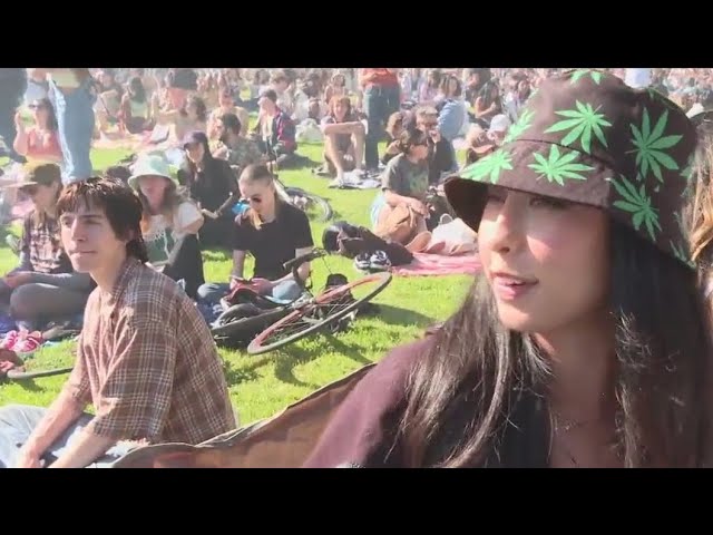 Thousands flock to SF's Hippie Hill for 'unofficial' 420 celebration
