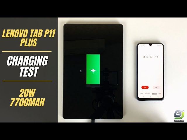 Lenovo Tab P11 Plus Battery Charging test 0% to 100% | 20W charger 7700mAh