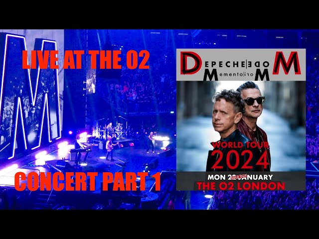 Depeche Mode Live FULL GIG CONCERT O2 Arena Greenwich London 22.01.24 Memento Mori Tour 2024 PART 1