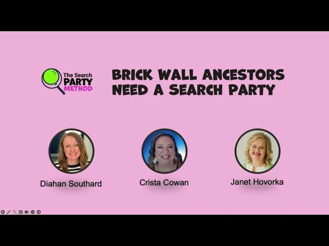 Brick Wall Ancestors Need a Search Party