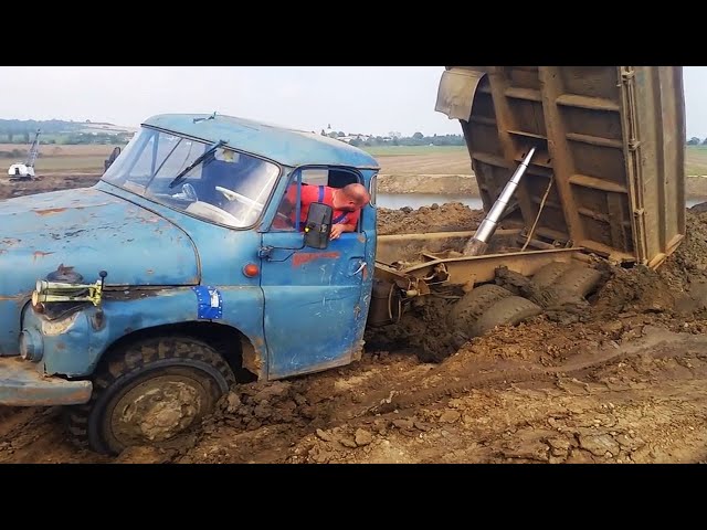 Dangerous Fastest Skills Truck TATRA, KAMAZ & ZIL Driving Stuck in Mud, Extreme Heavy Truck Fails