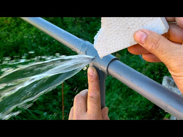 Few people know this secret! Styrofoam and pvc pipes,  amazing idea