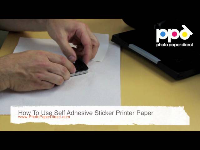 How To Use Self Adhesive Sticker Printer Paper