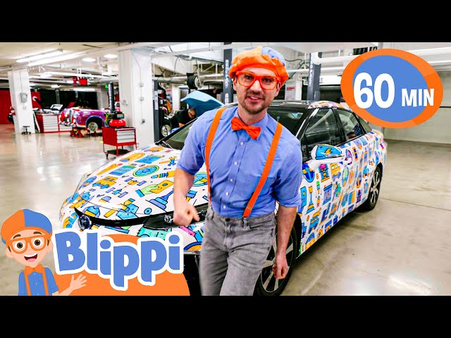 Blippi Colors a Car! | Blippi | Kids Songs | Moonbug Kids