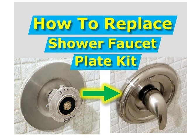 DIY How to Replace Shower Faucet Trim Plate and Handle [Moen]