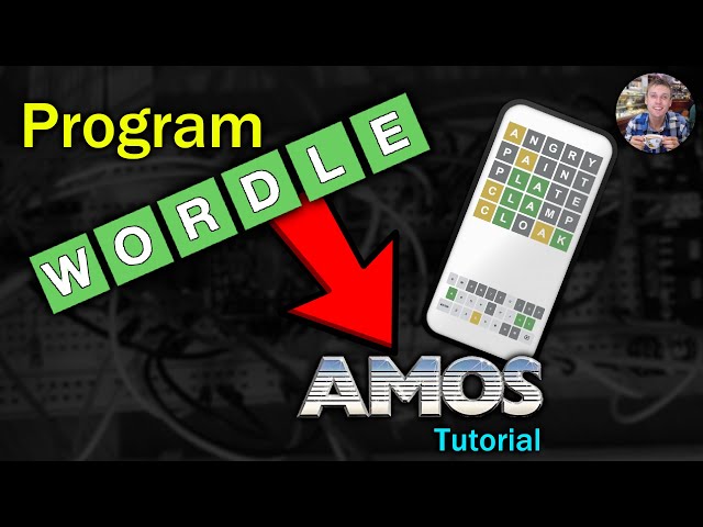 Lets program Wordle in AMOS on the AMIGA - Tutorial (with a dictionary of over 13000 words 😱)