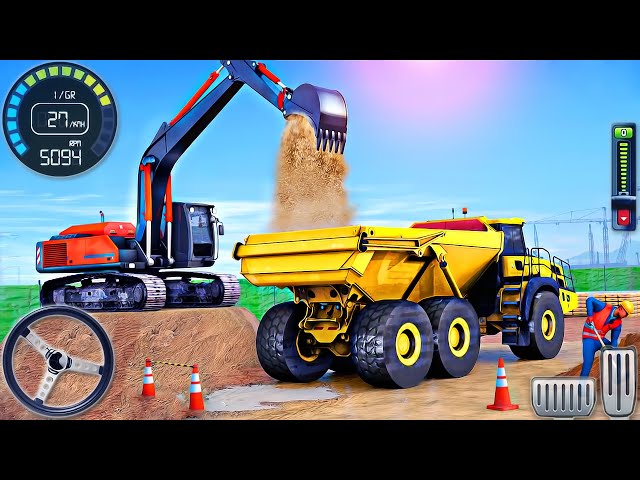 City Road Builder Excavator Trucks - Real Construction Simulator 3D - Android GamePlay #3