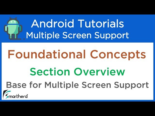 Android Multiple Screen Support: Section One: Overview #1.1