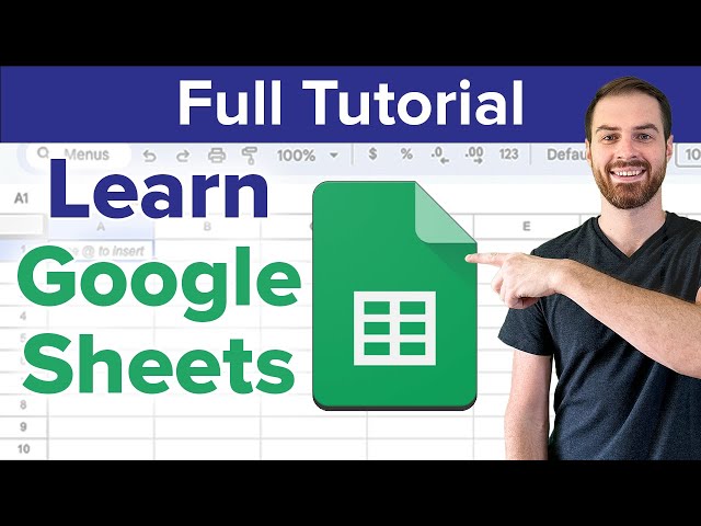 Google Sheets | Full Beginner Tutorial (sorting, functions, charts, etc.)