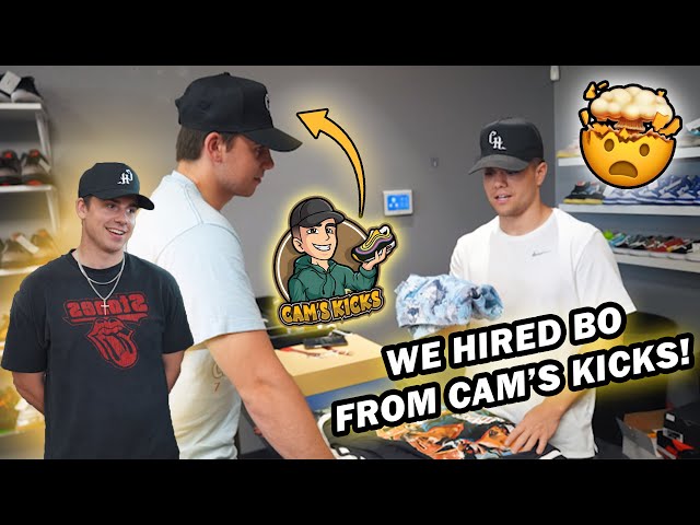 WE HIRED BO FROM CAM'S KICKS! *A Day in the Life of a Sneaker Store Owner/Reseller*