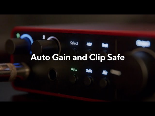 Introducing Auto Gain and Clip Safe - Scarlett 4th Gen