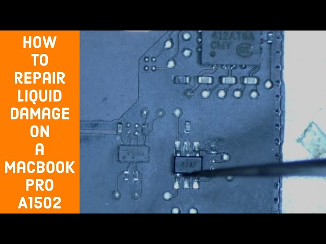 Macbook Pro Liquid Damage Repair on A1502 board 820-3476