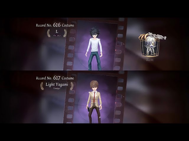 Identity V x Death Note CROSSOVER! | Prisoner “L” & Lawyer “Light Yagami” Gameplay + Essence Opening