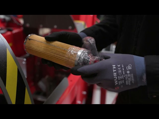 How to change the hydraulic oil filter