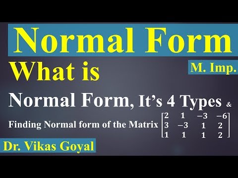 Normal Form (Matrices)