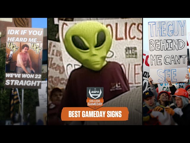 The best signs in College GameDay history | College GameDay Flashback