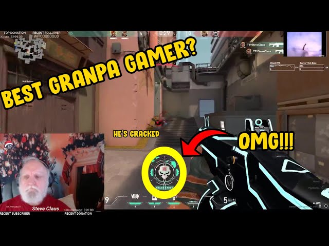SKILLED GRANDPA Plays Valorant and Clutches Up (Valorant Best Moments And Valorant Funny Highlights)