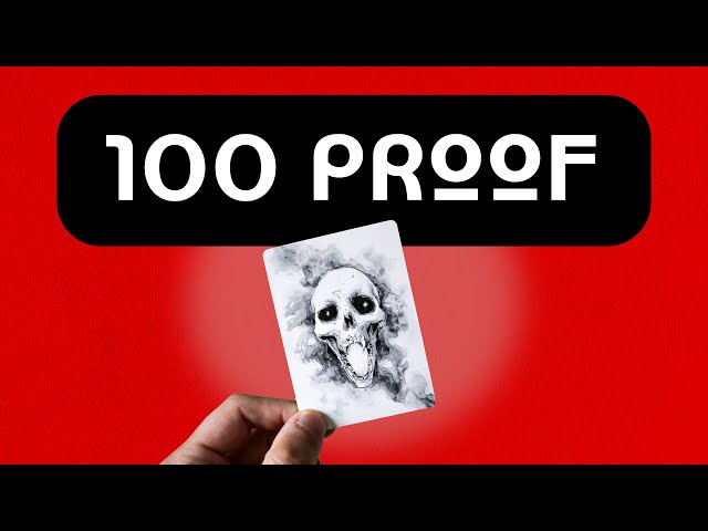 100 Proof | Miniature Paintings on Magic Cards