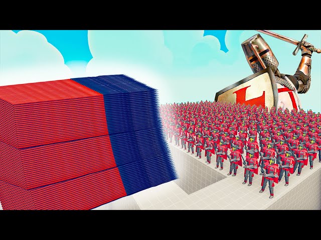 100x CRUSADER + 1x GIANT vs 3x EVERY GOD - Totally Accurate Battle Simulator TABS