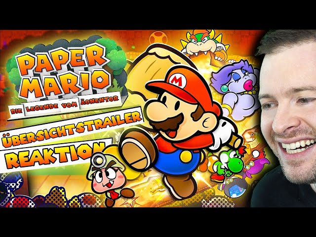 Paper Mario die Legende vom Äonentor ÜBERSICHTSTRAILER | Domtendo Reaktion