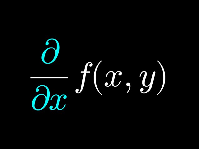 Partial Derivatives (Quick Example)