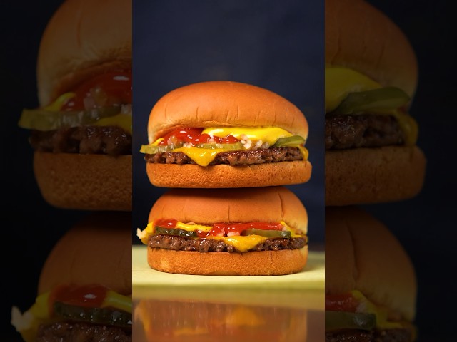 McDonald’s Cheeseburgers but VEGAN