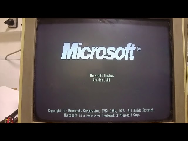 Windows1 (1985) PC XT Hercules
