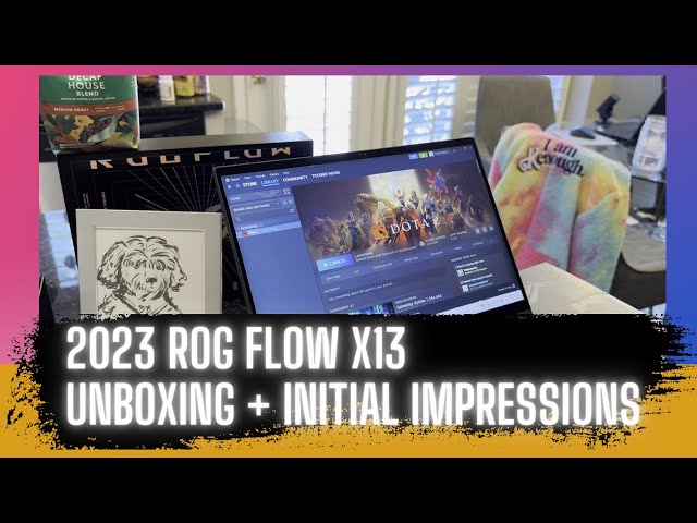 ROG Flow X13 2023 Unboxing + Initial Impressions - Best Lightweight Gaming Laptop - Best Integrated