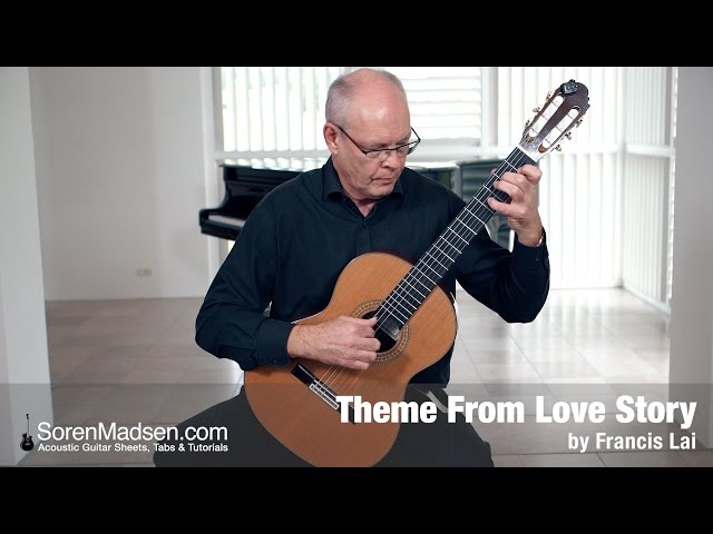 Theme From Love Story by Francis Lai - Danish Guitar Performance - Soren Madsen