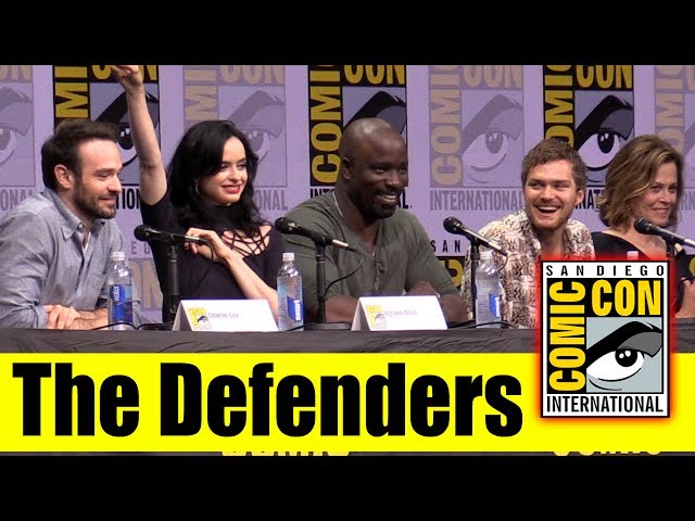 Marvel's THE DEFENDERS | Comic Con 2017 Full Panel (Krysten Ritter, Sigourney Weaver, Charlie Cox)