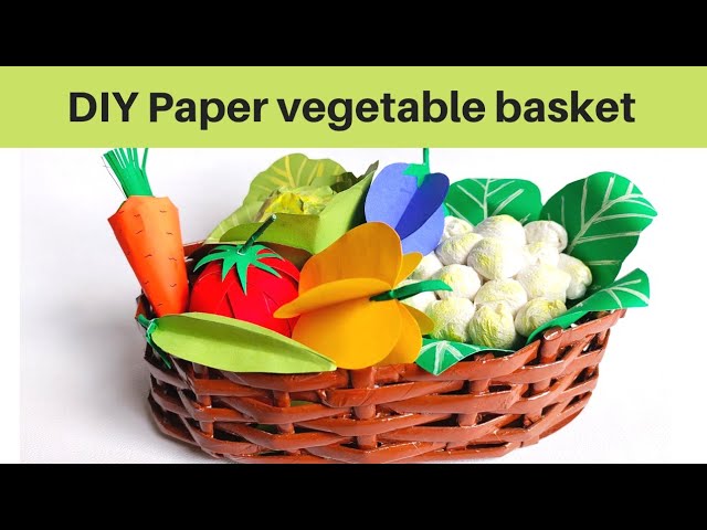 DIY Paper vegetable | 3d paper vegetable | 3d craft vegetable