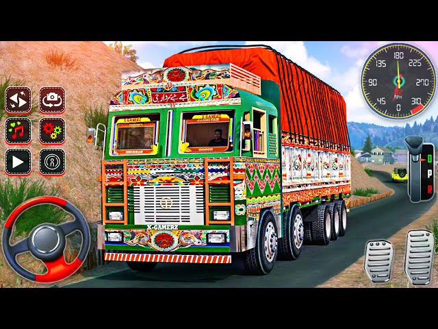 Indian Cargo Truck Ashok Lorry Driving - Offroad Truck Driver Simulator - Android GamePlay #4