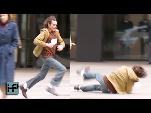 Joaquin Phoenix Falls Hard While Filming 'Joker' in NYC