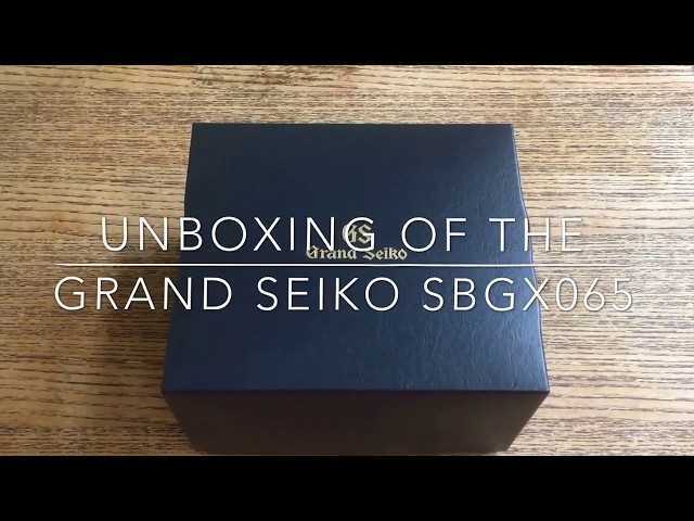 Grand Seiko SBGX065 UNBOXING