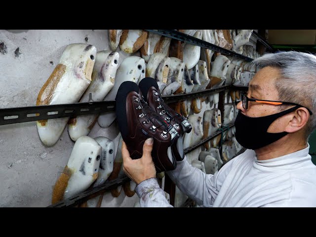 The Oldest Handmade Shoe Store in Korea. Process of Making Hiking Boots.
