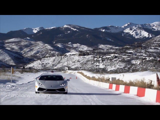 MotorWeek | Over The Edge: Lambo Winter Driving