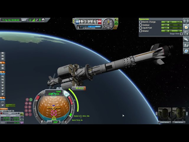 Kerbal Space Program 1, MrJP KSP 001 "Launching a crew pod to orbit with booster return/recovery"