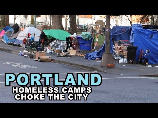 PORTLAND Oregon: Downtown Under Siege By The Homeless And Bad Actors