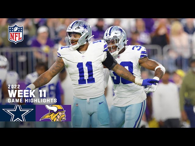 Dallas Cowboys Highlights vs. Minnesota Vikings | 2022 Regular Season Week 11