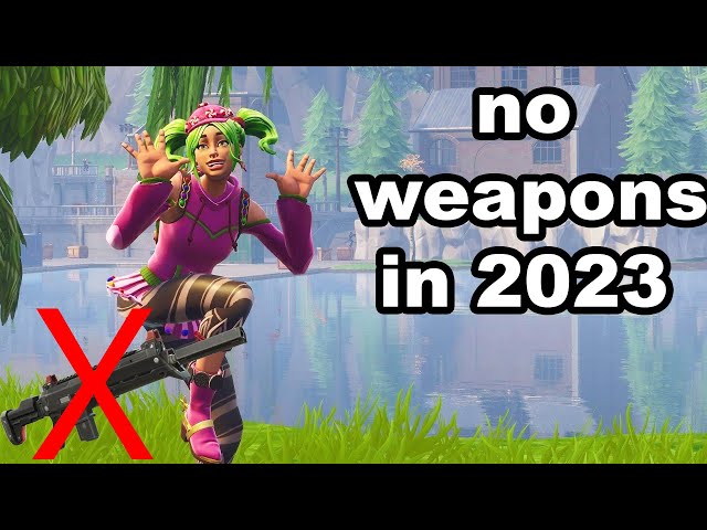 Beating Fortnite with no weapons in 2023