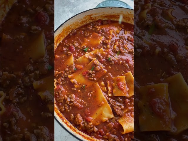 Lasagna Soup Recipe 🍲: A Flavorful and Comforting Twist on Classic Lasagna